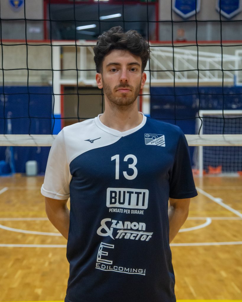 Boffi Matteo, libero della squadra di pallavolo Pallavolo Cisano in Serie B